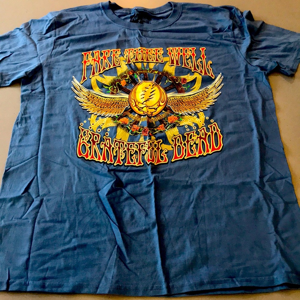 Grateful Dead Fare Thee Well Indigo Tshirt New
